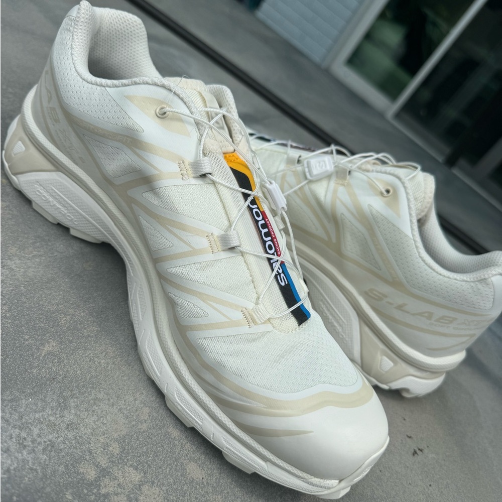 NWT Men’s Salomon Ortholite sneakers. Size 11.5. White/off white.